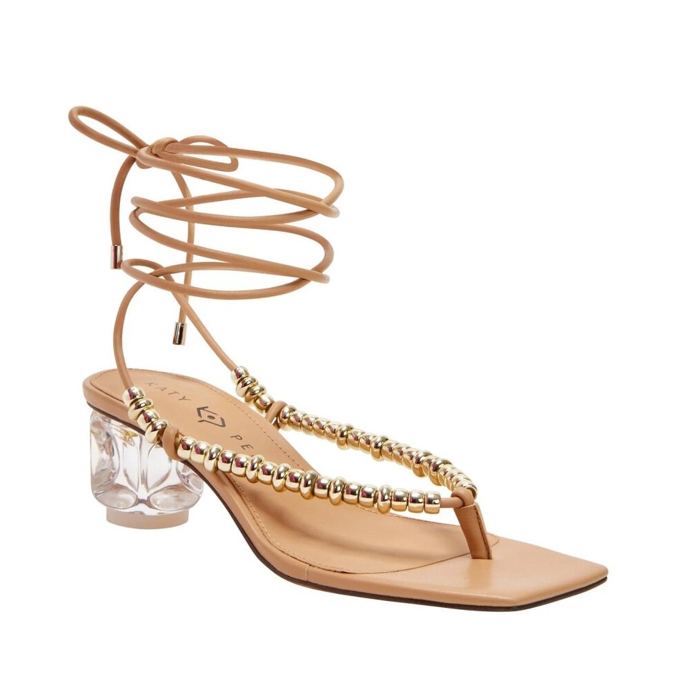 Katy Perry Collection Cubie Bead Sandal - Biscotti - New in Box - Size 8